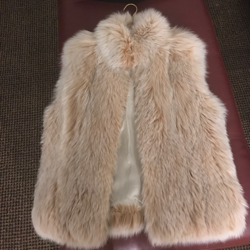 Dyed Blush Fox Vest