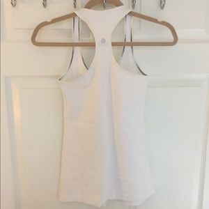 White size 4 lululemon cool racerback tank