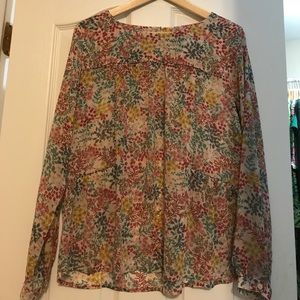 Floral loft blouse