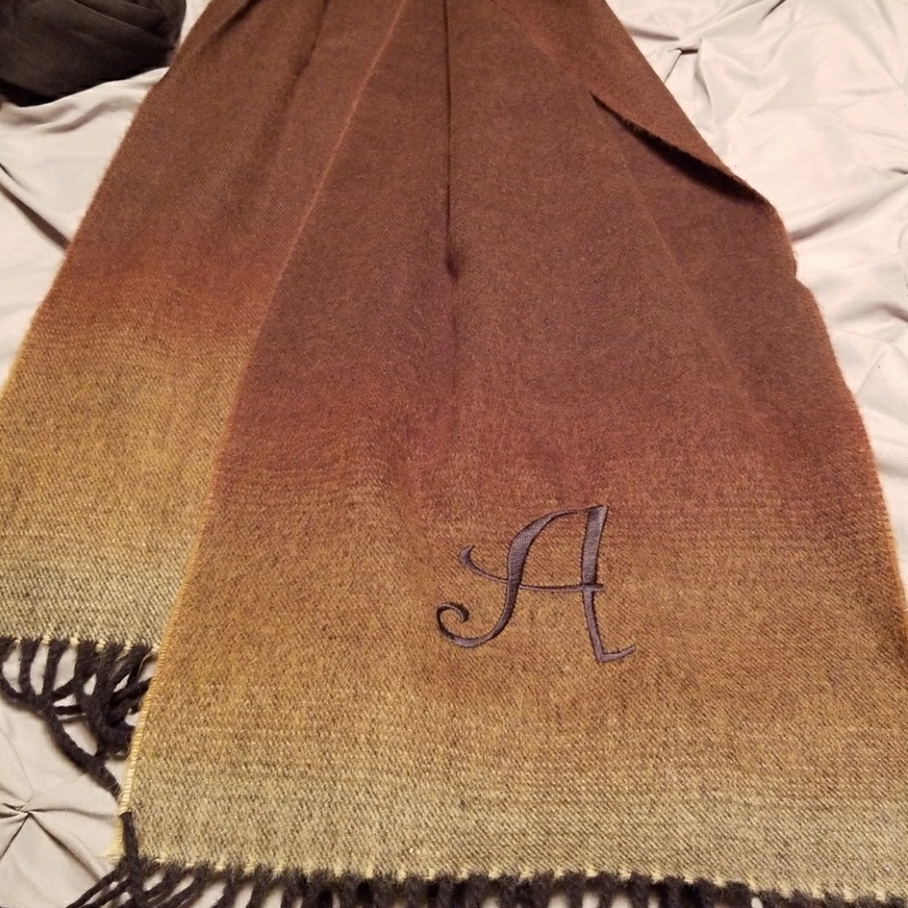 Beautiful scarf, embroidery is an A