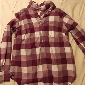JCrew half-button blouse