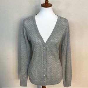 NWOT Merona open weave shimmer cardigan size XL