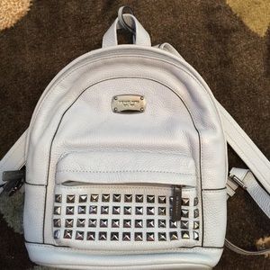 michael kors mini backpack - pale blue studded