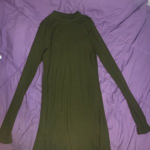 Long sleeve turtle neck dress