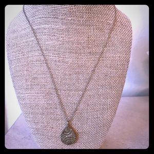 Anna beck sterling silver 2 sided necklace