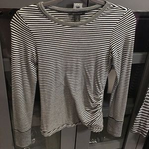 Black and white striped shirt