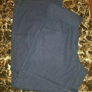 Just Living Navy Blue Linen Pants