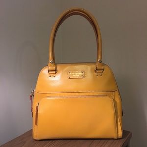 Kate Spade Yellow Ochre Bowler Handbag