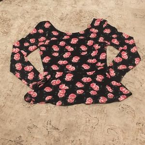 Peplum floral top