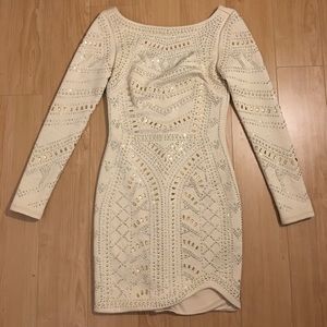 BEBE Long Sleeve Mini Dress