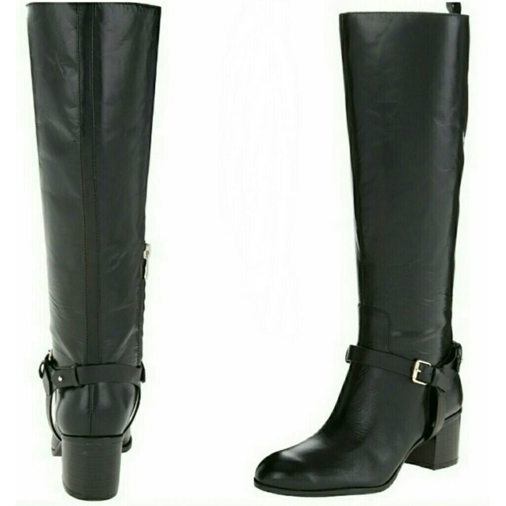 Enzo Angiolini Leather Knee High Boots - Picture 3 of 3