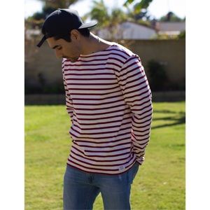 Ralph Lauren Wide Neck Striped Sweater