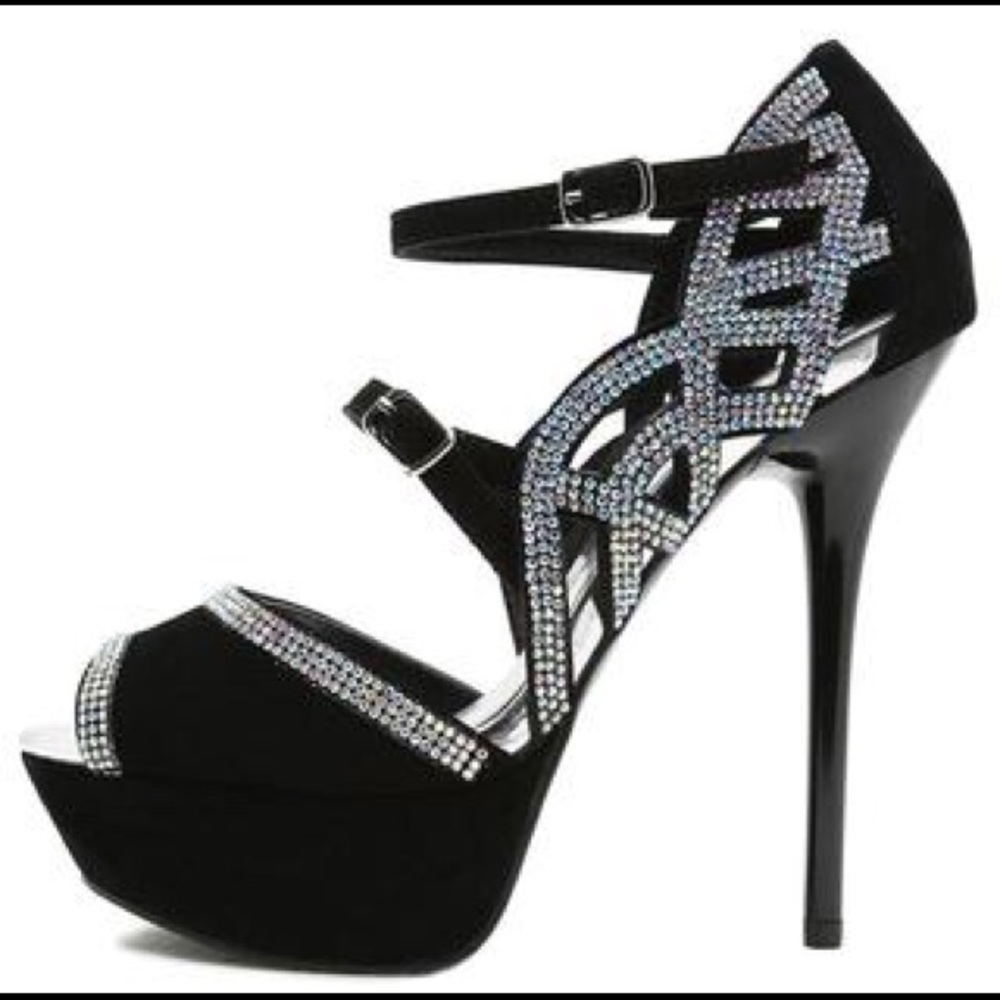 Heel Rhinestone Champagne - Picture 4 of 6