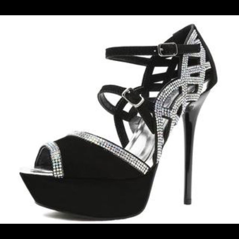 Heel Rhinestone Champagne - Picture 5 of 6