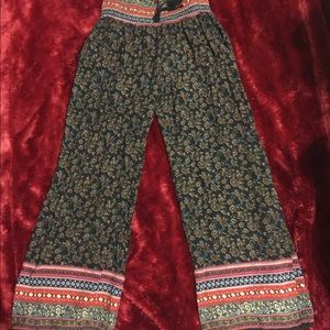 boho wide leg pants