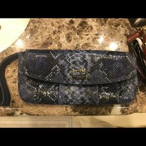 ⚡️BLACK FRIDAY SALE Python Coach Blue Clutch