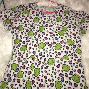 Frog scrub top