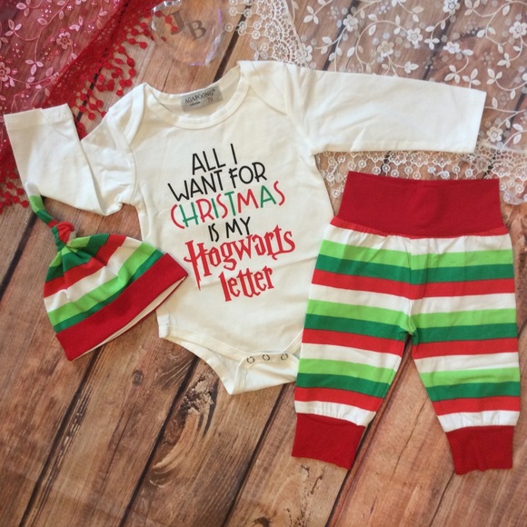 Other - Baby Unisex Harry Potter Christmas 3pc Outfit