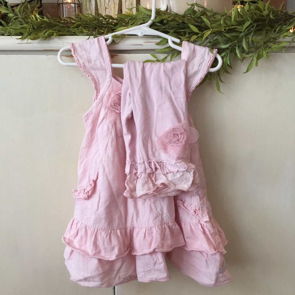 Naartjie kids pink pretty dress and bottoms!