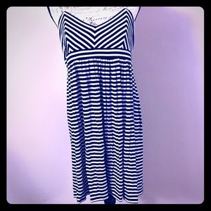 SALE! LOFT Sleeveless Dress, Stripes, L Beach