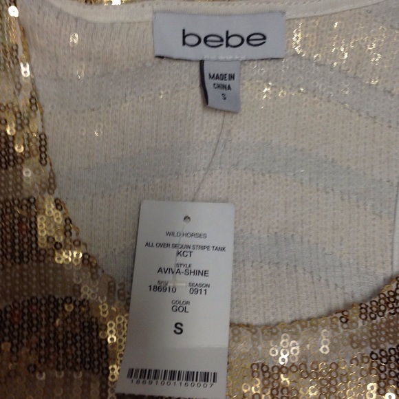 Bebe Small sequin tank top - Picture 4 of 5