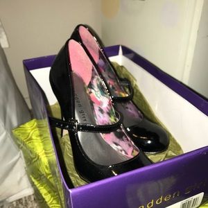 Madden Girl Black Mary Jane Pumps