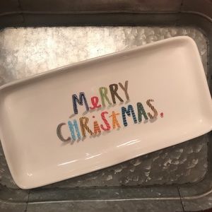 Rae Dunn By Magenta MERRY CHRISTMAS platter
