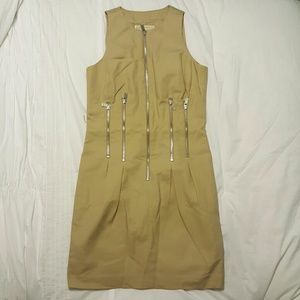 Michael Kors khaki zip dress