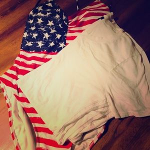 One piece swimsuit and cover up