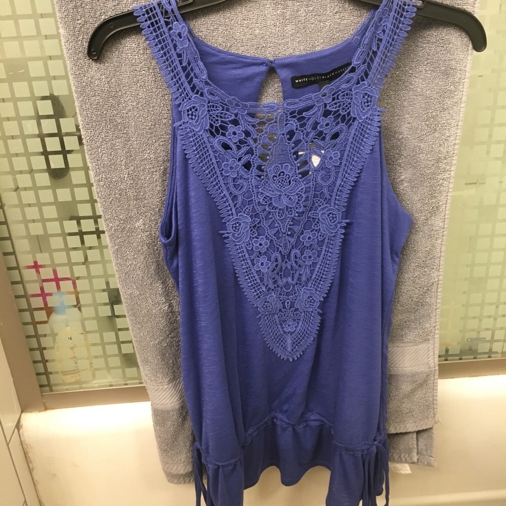 White House Black Market Crochet Tank