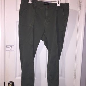 army green skinny jean