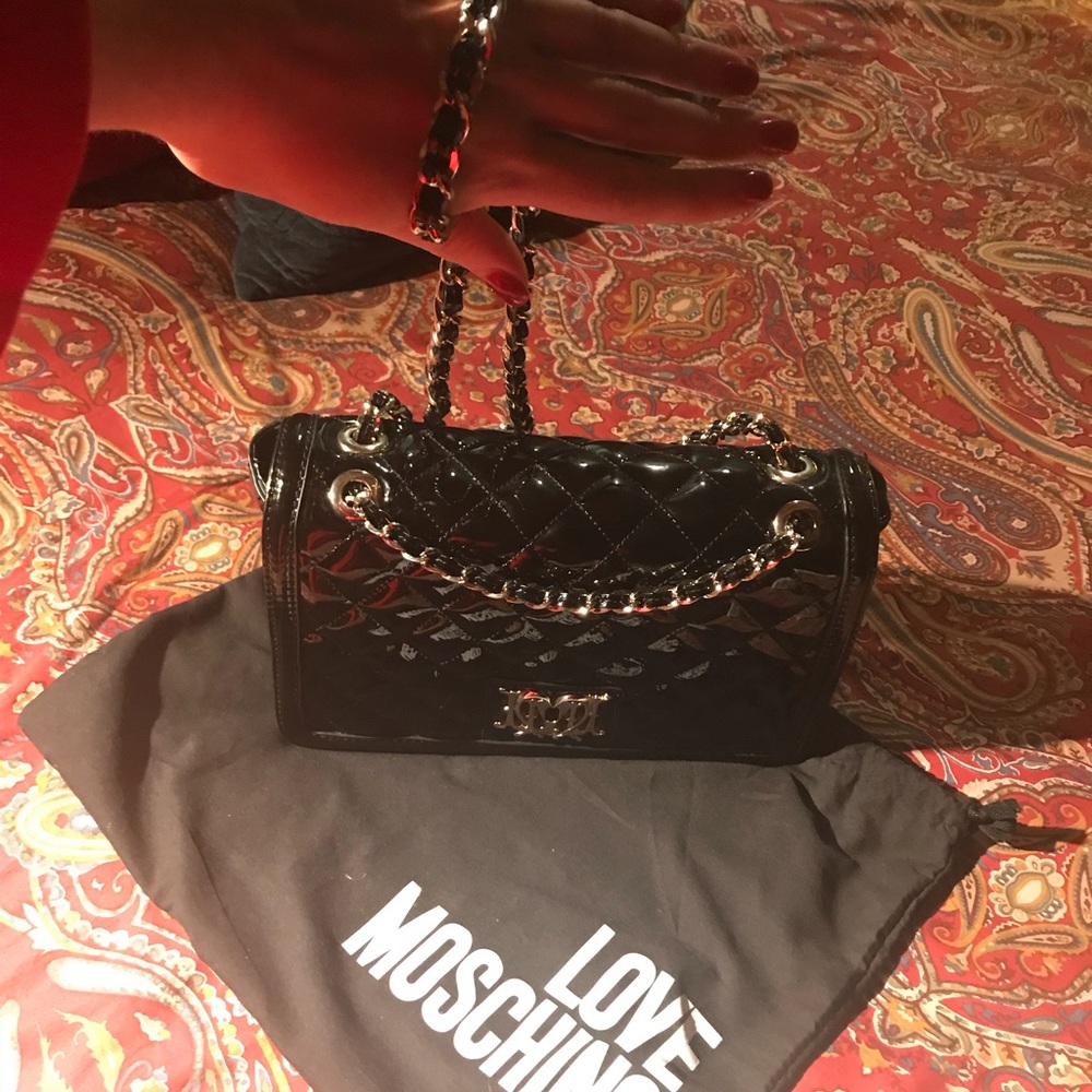 Original patent leather Moschino bag - Picture 8 of 8