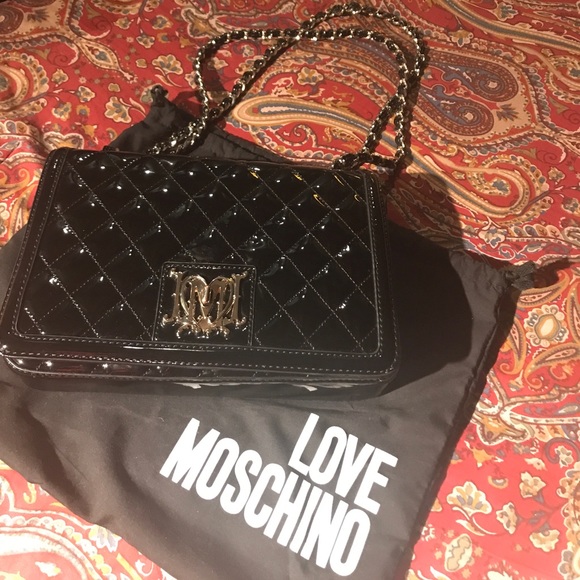 Original patent leather Moschino bag - Picture 2 of 8