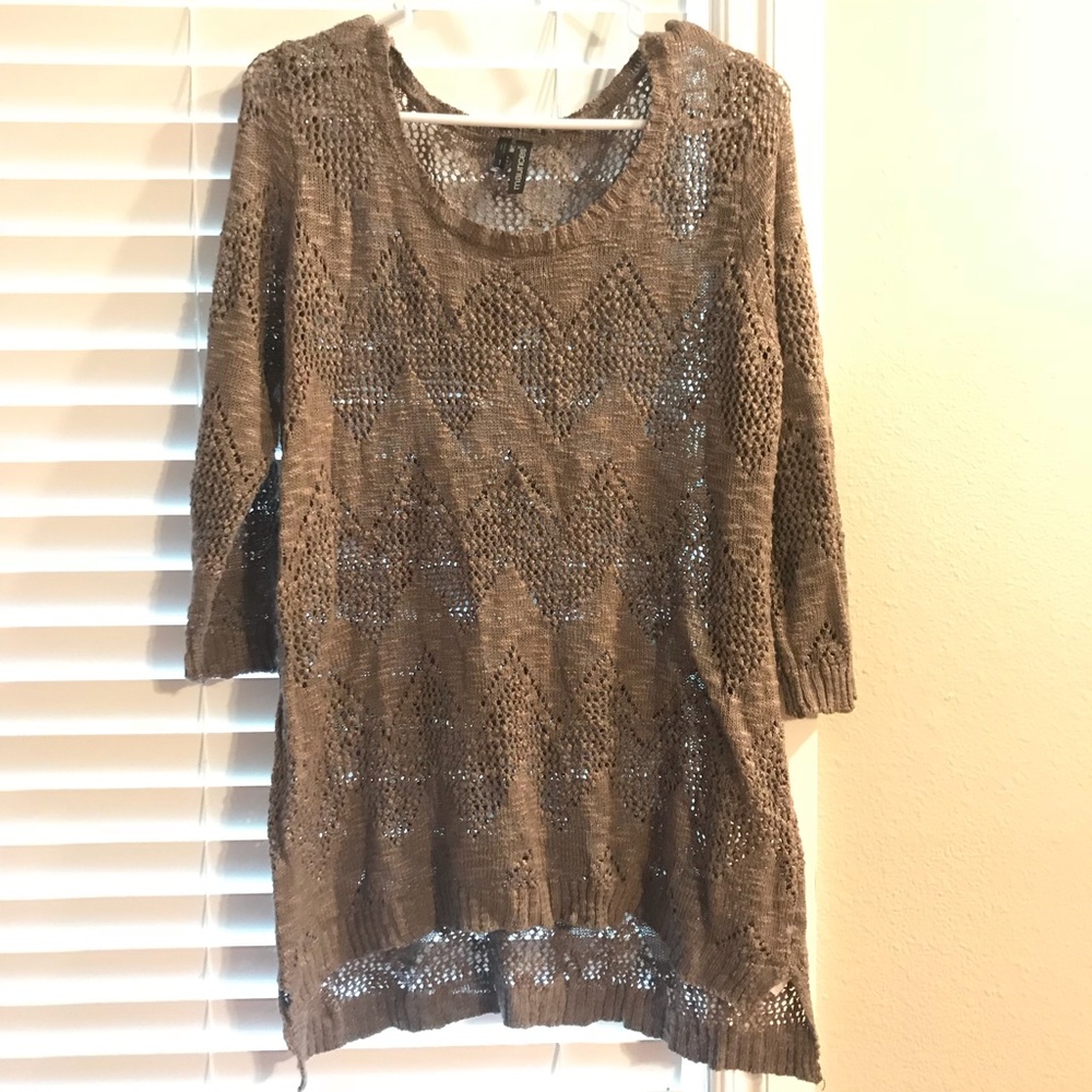 Purple knit tunic