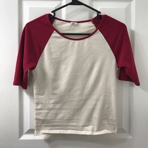 Raglan tee shirt