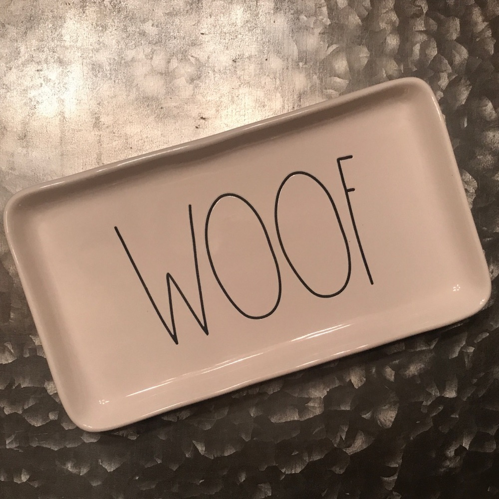 ❌SOLD ❌Rae Dunn By Magenta WOOF dog treat platter