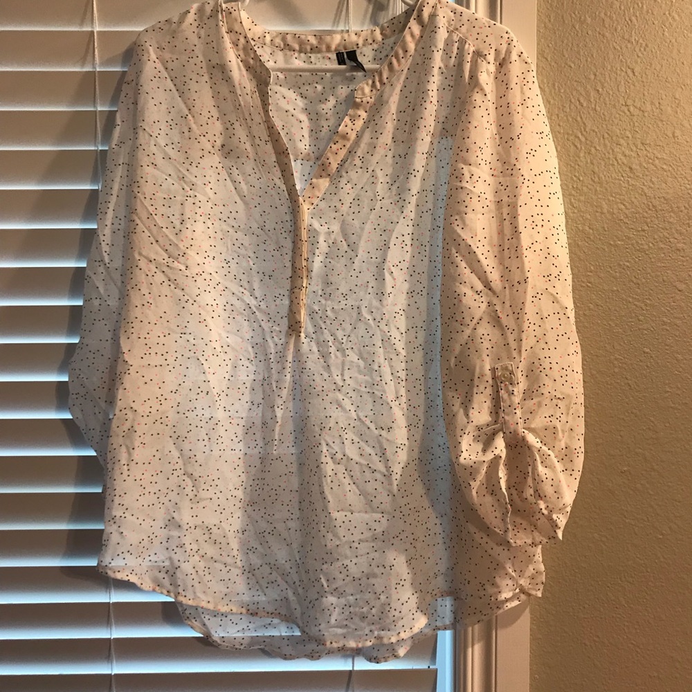Polka dot dress shirt