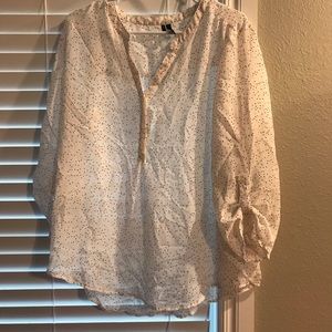 Polka dot dress shirt