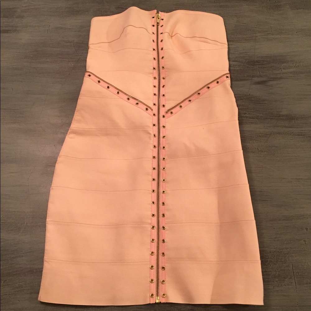 Arden B Sz S Pink Bandage Dress w/Grommets