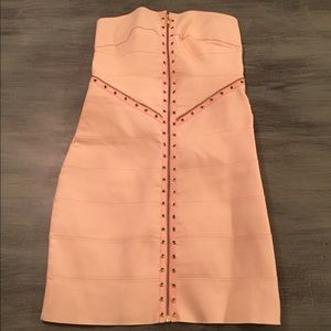 Arden B Sz S Pink Bandage Dress w/Grommets