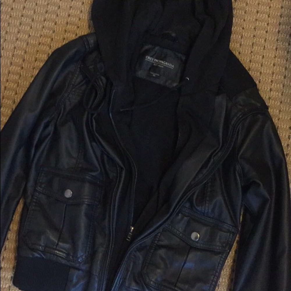 OBEY Leather Jacket