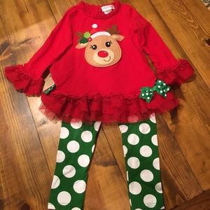🎄 Like New Christmas Outfit for Little Girl 🎅🏻