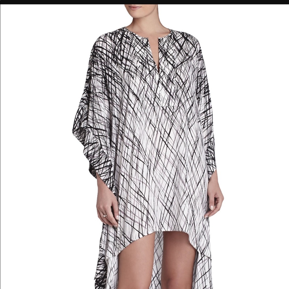 Bcbg Dameka Black & White Kaftan