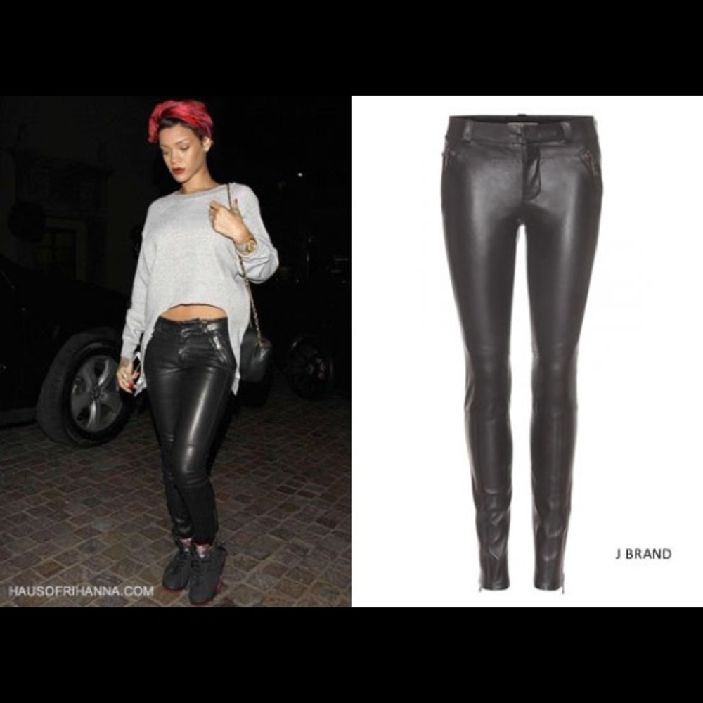 J brand Quatro leather pants