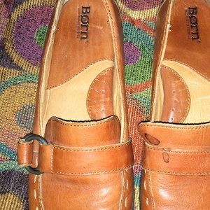 Born brown loafers