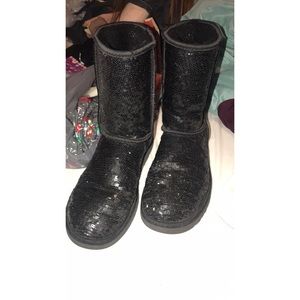 black and silver ugg boots black and silver ugg boots