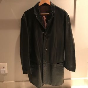 Men banana republic genuine leather jacket size L