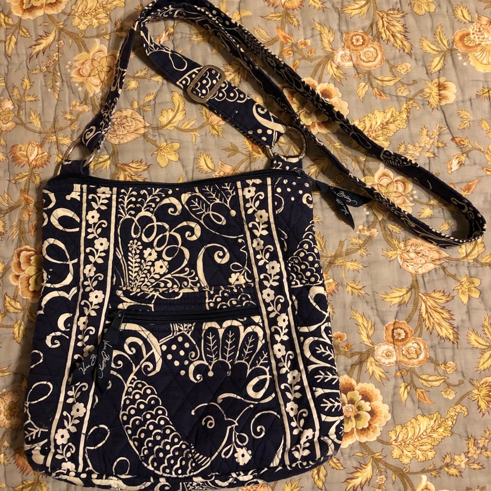 Twirly bird Navy/white Vera Bradley Hipster