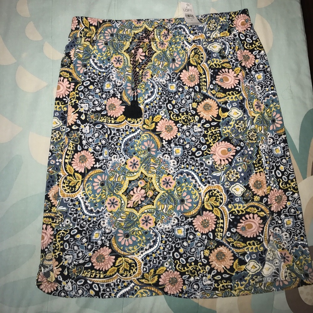 Floral drawstring skirt!
