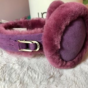 UGG- NWT Shearling earmuffs violet
